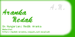 aranka medak business card